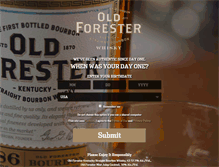 Tablet Screenshot of oldforester.com